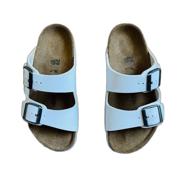 Birkenstock Kids Arizona Sandals White Size 29 (11-11.5) - Picture 3 of 10